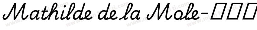 Mathilde de la Mole字体转换